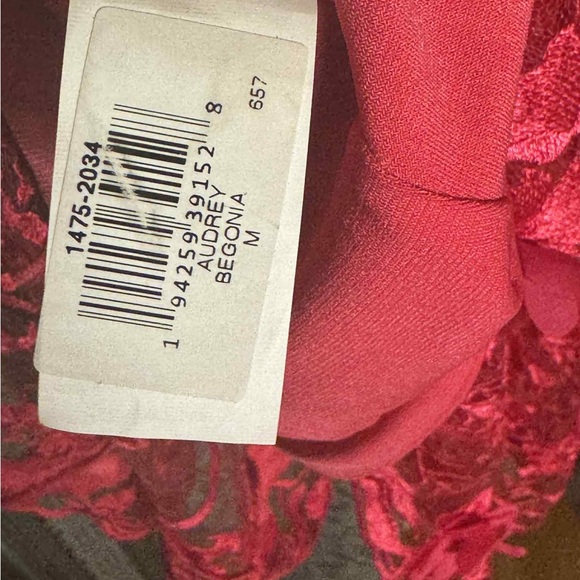 Dress the Population Audrey Dress Begonia Floral Accent 3D - Picture 6 of 8